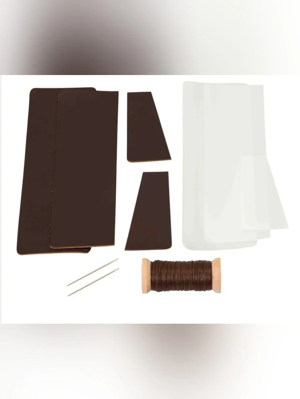 Weaver Leather Supply Wallet and Cardholder Kit - Brown Leather